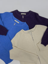 Hachi Raglan Knit Zip-Up Cardigan