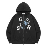 ロアパズルロゴフードジップアップ UNISEX