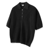 Slash Punching Half Knit [Black]