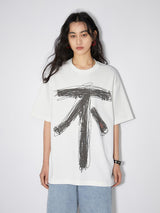 ツーサイドファンプリントショートスリーブTシャツ