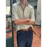 [S/S] Nut seersucker half shirts (2color)