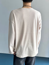Module ベーシックワッフル Uniqlo ロングスリーブ 4C