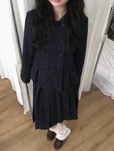 Collared button jacket