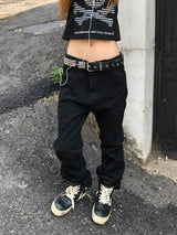 Cyber Black Zip Pants