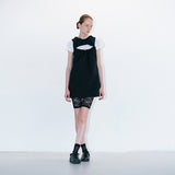Push hole dress black