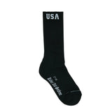 USA BORDER SOCKS BLACK