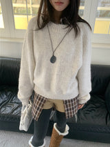 ルークウエストポイントチェックロングシャツ