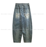 Tinta brush damage balloon denim pants