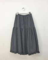 Vesty Check Long Skirt (2color)