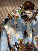 World' Print Harrington Jacket (Small Pattern)