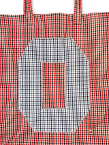 0 Applique Check Eco Bag / Red