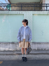Galten shirring banding midi skirt