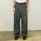 Natural Stripe Denim Pants