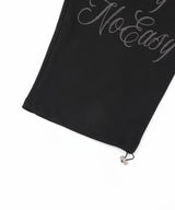 レタリングビッグロゴバルーンスウェットパンツ- Black