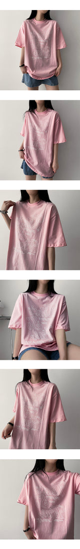 チューイーイラストショートスリーブTシャツ