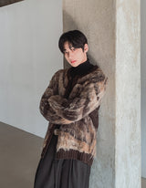 アロラブラッシュウールカーディガン