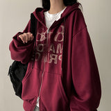 Crack Boxy Fit Twoway Hooded Zip-Up