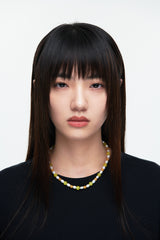 MP021 FRESHWATER PEARL WITH NATURAL STONE NECKLACE 
