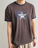 リーグプリントリンガー半袖Tシャツ