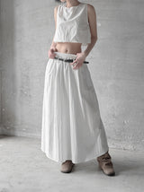 Cloud Nylon Crop Blouse