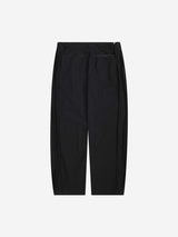 オーセンティックナイロンピンタックストレートパンツ(BLACK)