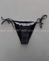 a dot-frilled bikini