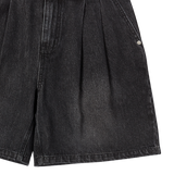25SS ワイドベーシックデニムショートパンツ ブラック