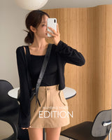 [MADE] San cardigan & sleeveless set