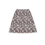 blossom midi skirt (brown)