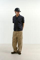 オーバーラップポケットカモパンツ (Washed Beige)