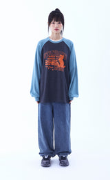 FEAR CAT Raglan Long Sleeves(SNSSTD-0109)