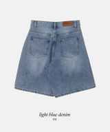 New Bermuda Wide Denim Shorts (4color)