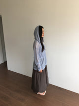 シルクフーディー + ナシ (4color)