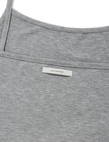 RIBBON SLEEVELESS(GREY)