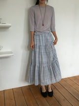 Ripe See-through Dot Three Quarter See-through Layered Tee