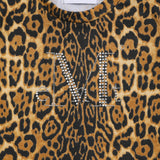 JUBY LEOPARD HOTFIX CROP T