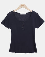 Yuel Ribbed Short Sleeve T-Shirt