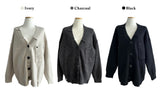 Melo Big Pocket Loose Fit Knit Cardigan