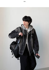 Mark Non Collar Denim Jacket