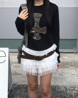 Vanilla lace shorts