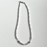pebble silver bar necklace