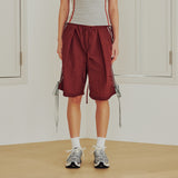 Strap Boxer Pants (WINE)