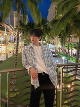 ASCLO College Linen Check Shirt (2color)