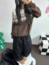 FLEECE-PICKABLE ❤‍🔥M-XL❤BASIC WIDE LONG PANTS UNISEX🖤🩶2COLOR
