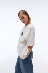 EEERRR Record artwork damage washing T-shirt (White)