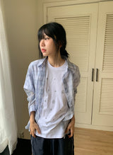 [unisex] ミュール ルーズフィット プリンティング ショート スリーブ ティー