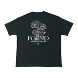 FMW フラワーグラフィック Tシャツ - ブラック