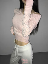 cupid striped hoodie(2 color)  