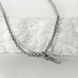 ss-HYPER MICRO bullet necklace_silver