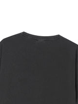 BUTTON TEE CHARCOAL